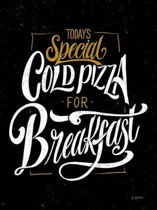 Framed Guilty Pleasures Black Crop Print