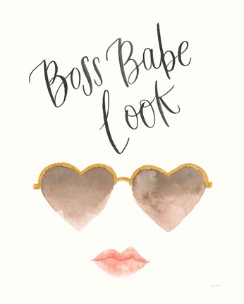 Framed Boss Babe II Print