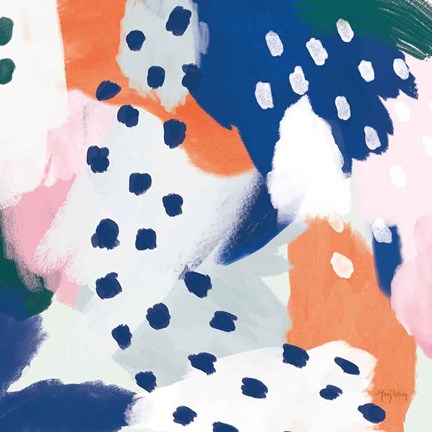 Framed Royal Blue Life II Crop Print