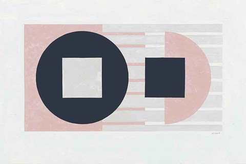 Framed Laterally Speaking Pink Print