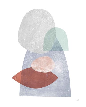 Framed Whispers III Coral Print