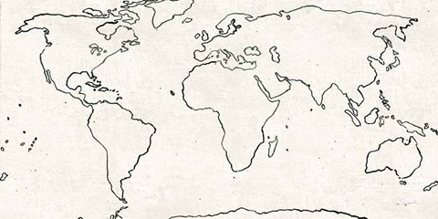 Framed Sketch Map Print