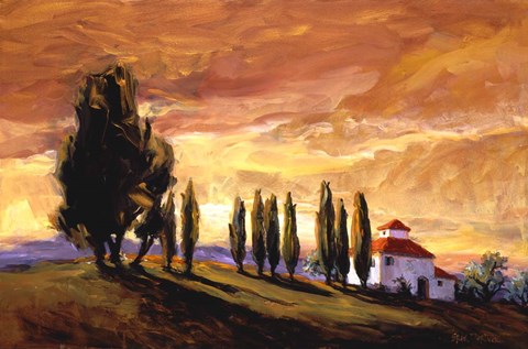 Framed Umber Twilight Print