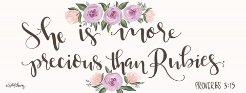 Framed Proverb 3:15 Print