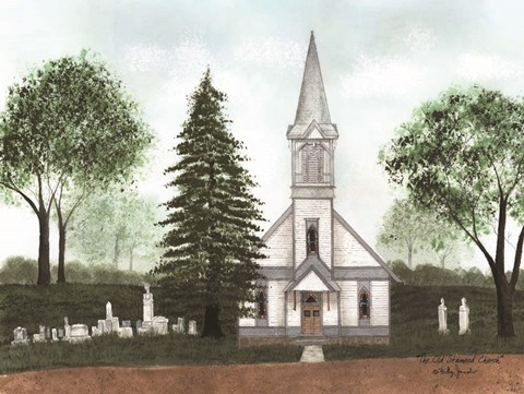 Framed Old Stanwood Church Print