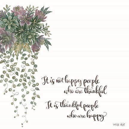 Framed Thankful People Print