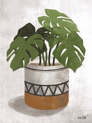 Framed Monstera Plant Print