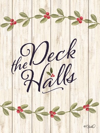 Framed Deck the Halls    E Print