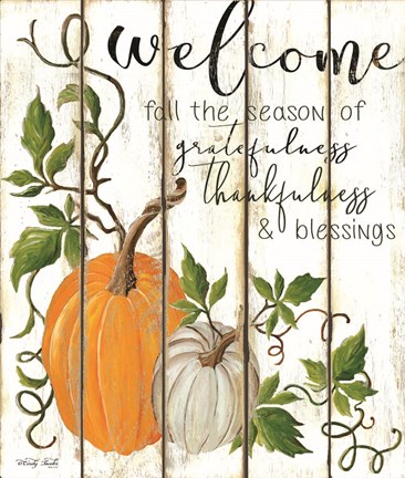 Framed Welcome Fall Print