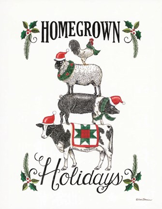 Framed Homegrown Holidays Print