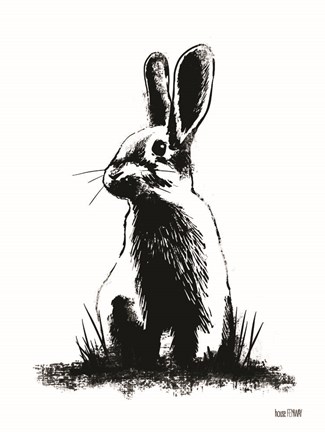 Framed Farmhouse Rabbit Print