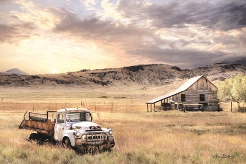 Framed Route 160 - Light Print