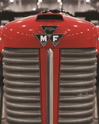 Framed Tractor Close UP MF Print