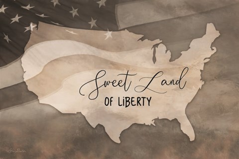 Framed Sweet Land of Liberty Print