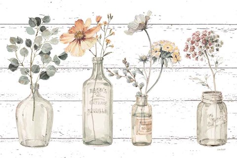 Framed Country Weekend VIII v2 Fall Flower Print