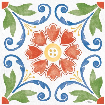 Framed Boho Field IX Bright Print