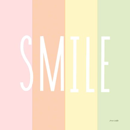Framed Smile Rainbow Print