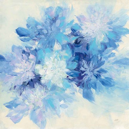 Framed Burst of Blue Print