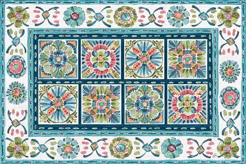 Framed Gypsy Meadow VI Print