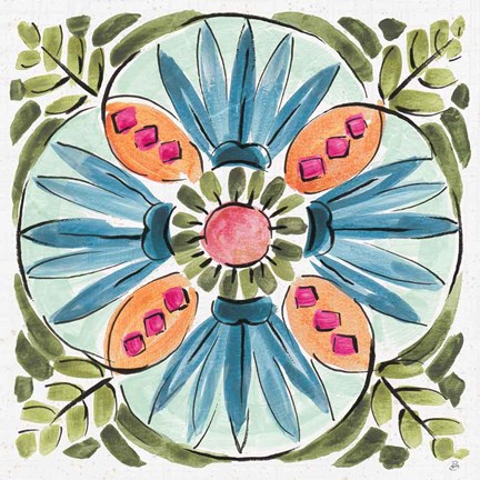 Framed Gypsy Meadow IX Print