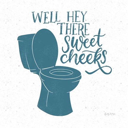 Framed Turkish Tile Bathroom Puns III Print