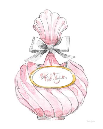 Framed Glamour Pup Perfume II Print