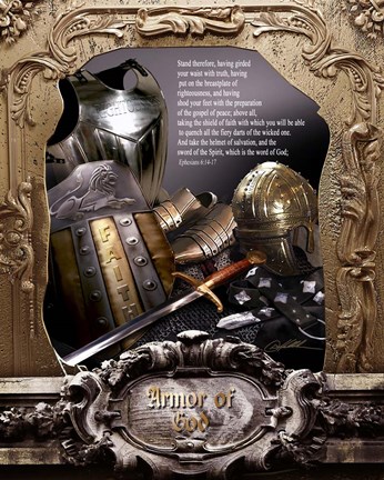 Framed Armor Of God Print
