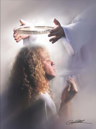 Framed Crown Of Life Print