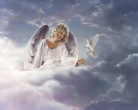 Framed Messengers Of Love Print