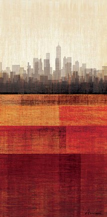 Framed Metropolitan Jewel-Box - Ruby Print