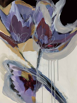 Framed Floral Impressions I Print