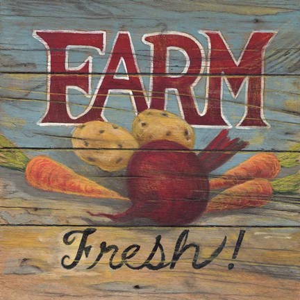 Framed Farm Fresh I Print