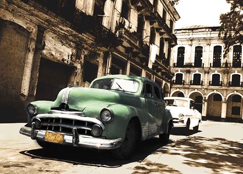 Framed Cuban Cars II Print