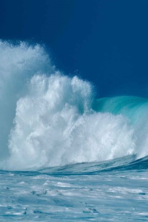 Framed Breaking Waves I Print