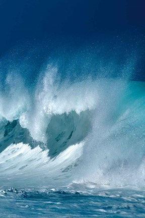 Framed Breaking Waves III Print