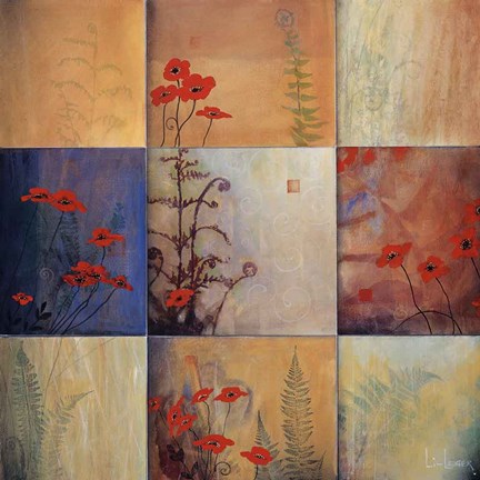 Framed Fern Nine Patch Print