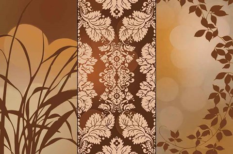 Framed Bronze Filagree Print