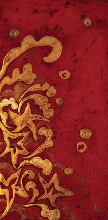 Framed Red Shinwa I Print