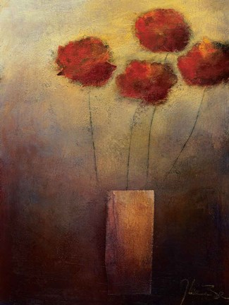 Framed Flowers For Me Print