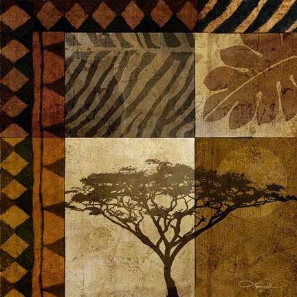 Framed Acacia Sunrise I Print