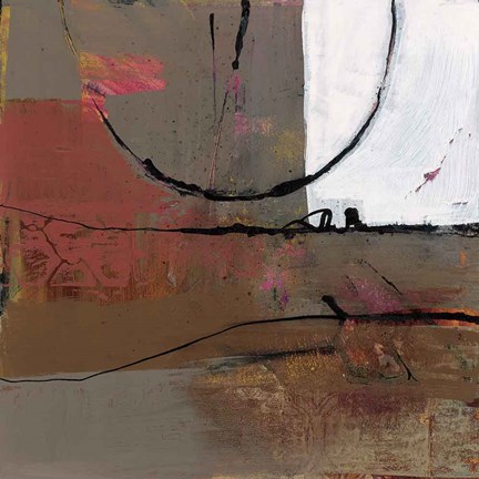 Framed White Resonance I Print