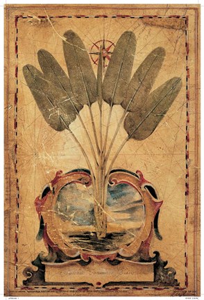 Framed Twilight Palm Print