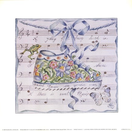 Framed Sweet Music I Print