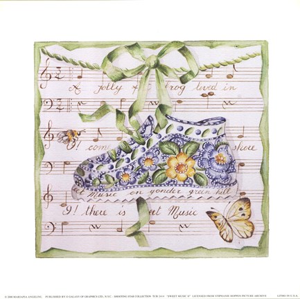 Framed Sweet Music II Print