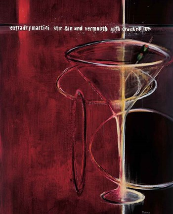 Framed Dry Martini Print