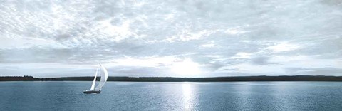 Framed Sunset Sailing Print