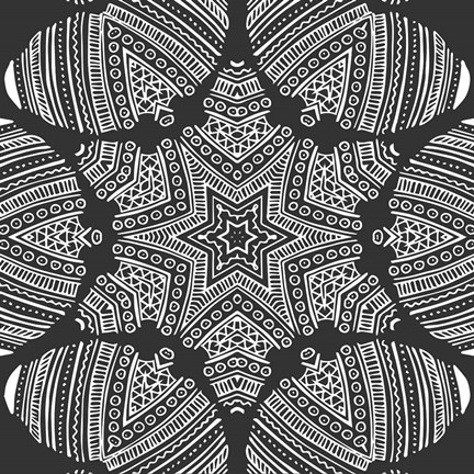 Framed Kaleidoscope Duo I Print
