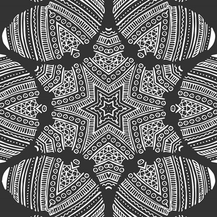 Framed Kaleidoscope Duo I Print