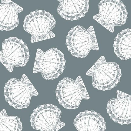 Framed Scattered Shells II Print
