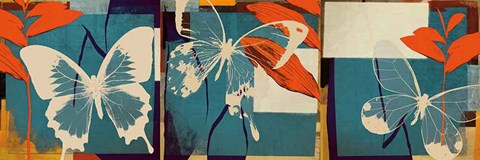 Framed Butterflies Viola Print